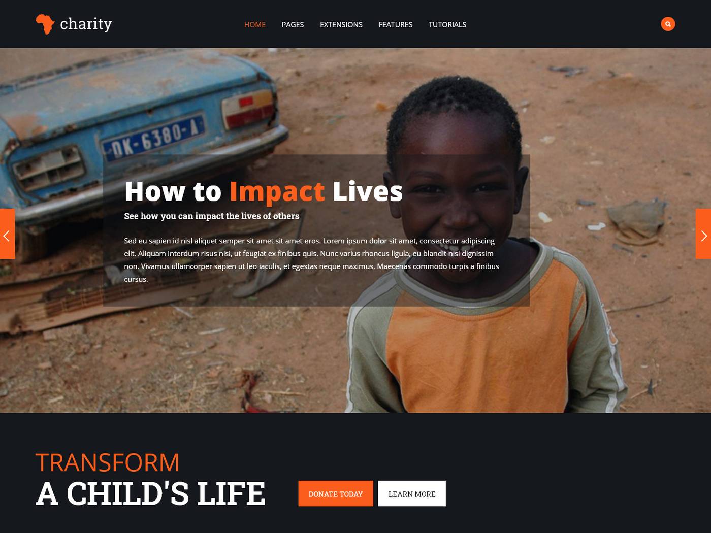 Charity screenshot