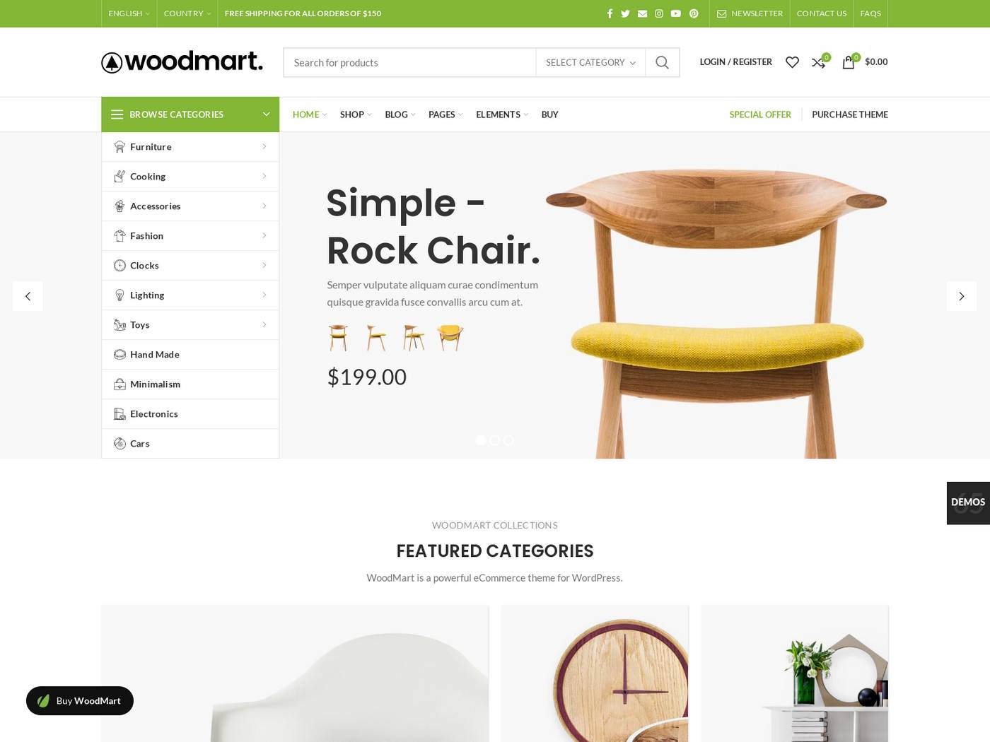 Woodmart screenshot